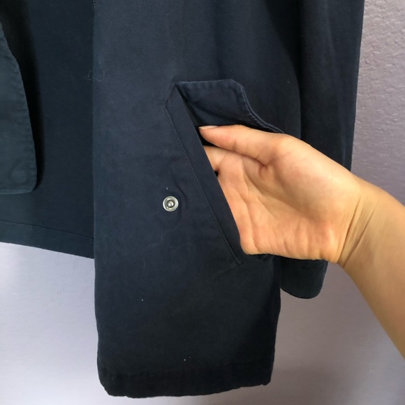 Forever 21 Navy Hooded Zip up Jacket - Picture 2 of 6